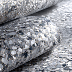 Textured Stone Elegance: A close-up shot reveals the intricate detail of a textured stone surface. This image highlights the smooth, reflective quality of the material.