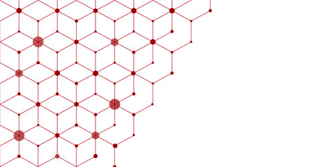 Abstract cubes seamless pattern. The geometric pattern with lines. Seamless vector background. Seamless Geometric Vector Pattern. hexagon concept design abstract technology background vector.