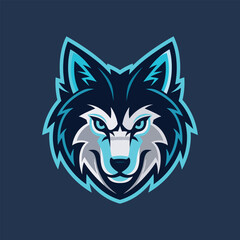  Fierce Wolf Esports Team Logo Vector Illustration