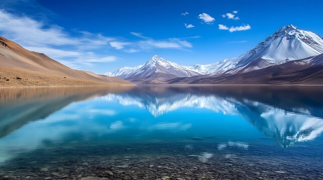 Beautiful pangong tso lake ladakh india landscape scenery mountain reflection