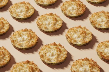Fried Zucchini Bites Pattern with Appetizer Food.