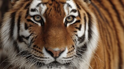Fototapeta premium A close-up of a tiger, wild animal, isolated on a background