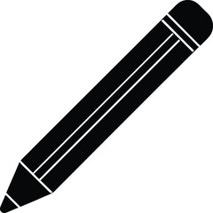 pencil writing silhouette icon vector illustration