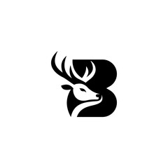 letter B deer logo