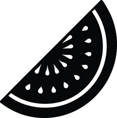 watermelon slice icon vector illustration