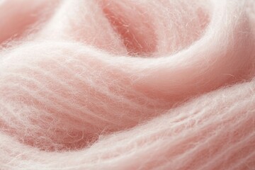 Fototapeta premium Soft Pink Wool Fiber Texture for Crafting Projects 