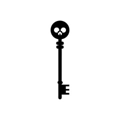 skeleton key vector on white background  