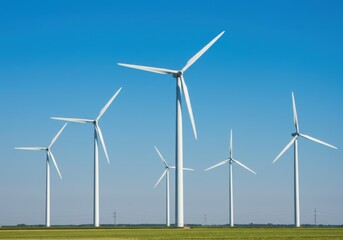 Windmill farm generating energy