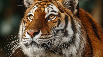 Obraz premium Bengal tiger headshot, isolated on background