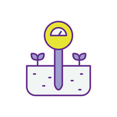 Soil Sensor Icon vector stock illustration