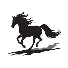 Wild Horses Running Pack Silhouette