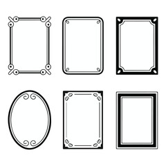 Collection of Decorative Frames and Borders