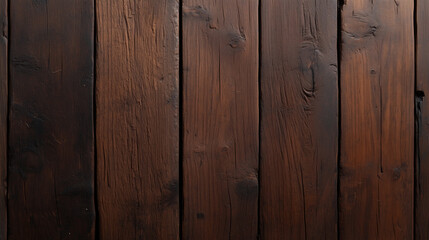 Naklejka premium Dark wooden planks create a rustic and warm atmosphere in a cozy interior setting