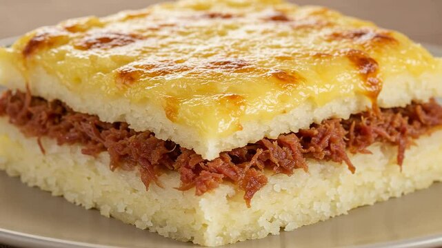 Delicious corned beef hash recipe with mashed potatoes and cheese for a hearty meal idea at home