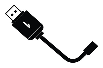 Black USB adaptor displaying data transfer connectivity on a white screen showcases a modern interface