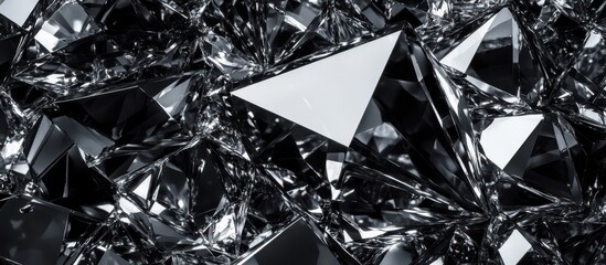 Abstract shattered geometric shapes (1)