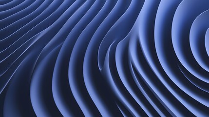 3D render of abstract, flowing blue waves against a dark background, creating a dynamic, linear pattern.