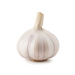 Whole head of garlic, isolated on a white