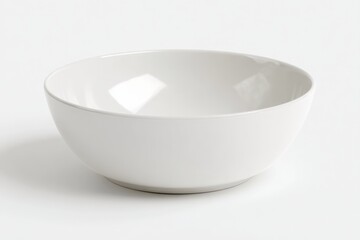 Empty white bowl on a white background. Simple and elegant.