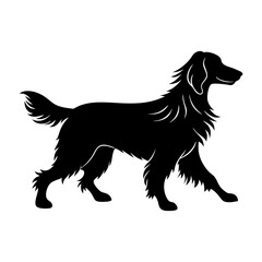black silhouette of a dog