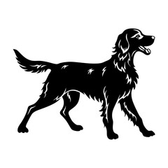 black silhouette of a dog