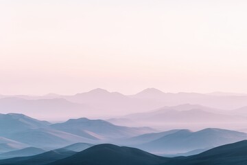 Fototapeta premium Misty mountain range at dawn (3)