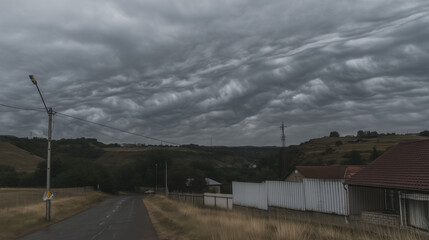 destroyed condition of houses after flood, hurricane, natural disasters