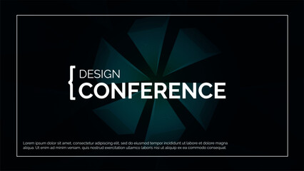 Business Design Conference. Abstract Event Background Banner. Tech Digital Webinar Template. Medical Science Forum Backdrop. Geometric Cover for Online Innovation Seminar. Computer BG Graphic Poster.