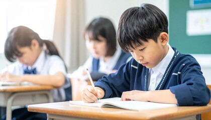  勉強する男の子
