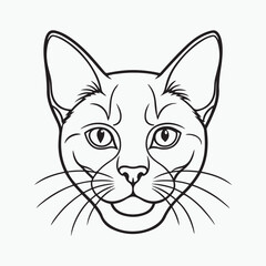 Obraz premium domestic shorthair cat Vector Art illustration
