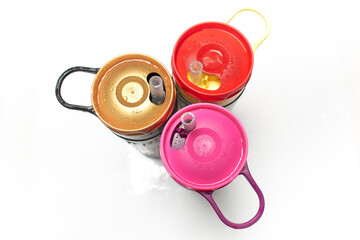 Reusable hydration bottles aligned on a clean surface, promoting healthy lifestyle choices, sustainability, and eco-friendly daily hydration habits.