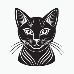 domestic shorthair cat Vector Art illustration