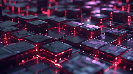 Obraz premium Abstract geometric shapes in deep colors