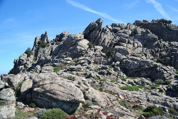 Percorso per l'area archeologica nuragica di Sos Nurattolos