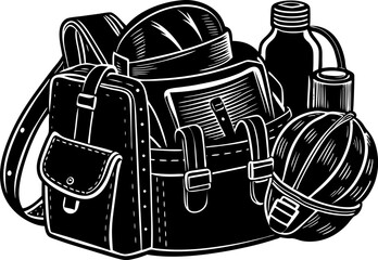 The weight of a soldier's pack and the essential items it contains.