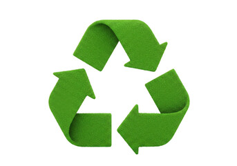 Obraz premium Green recycle symbol ecology environment conservation concept art on transparent background