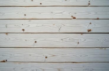 Obraz premium Bleached wooden deck planks texture background. Horizontal medium cut wood boards create natural pattern. Timber material, weathered surface. Light grey washed wood for building, interior design.