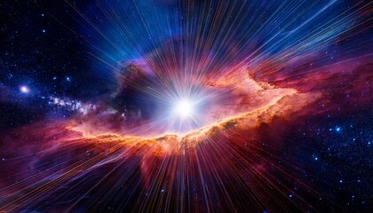 Fototapeta premium nebula after supernova explosion outer space background