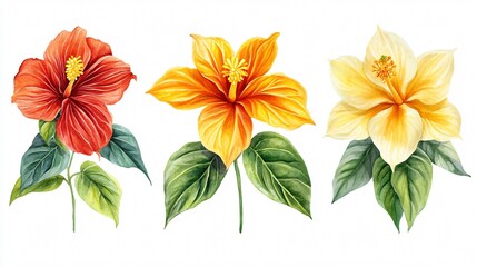 Exotic Flowers Set: Turmeric Anthurium Passionfl - Vibrant Floral Arrangement
