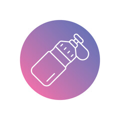 Water Bottle vector icons stock illustration