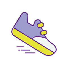Running Shoes vector icons stock illustration