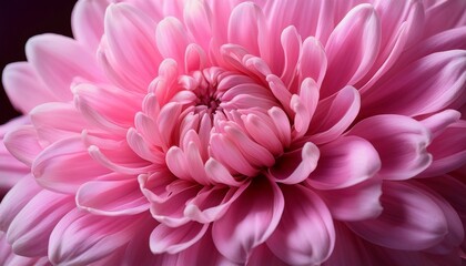 Fototapeta premium a close up of a vibrant pink chrysanthemum flower in full bloom capturing its delicate petals and intricate details