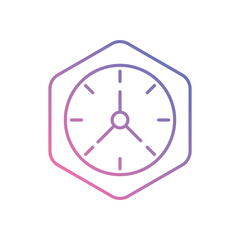 Clock vector icons stock illustration