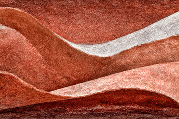 Abstract Earth Tones: A textured, layered composition evokes the natural beauty of layered rock formations, rendered in warm earthy tones and soft curves. 