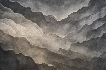 Abstract Mountain Ridge: An abstract view captures the undulating silhouettes of mountain ridges.
