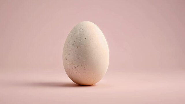 Egg on Pastel: A single, pristine egg stands in the center, against a soft, muted backdrop, capturing the pure essence of simplicity.