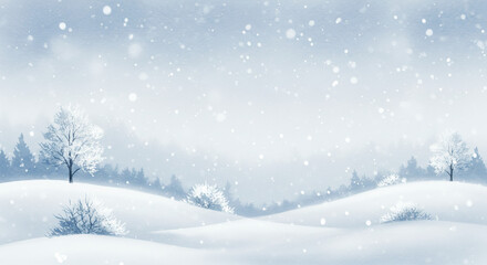 Fototapeta premium Peaceful Snow Background