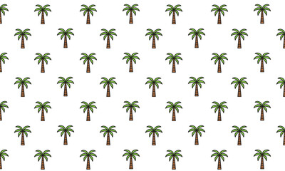 Vector Palm Tree Pattern Background
