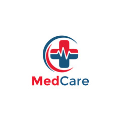 Med Care Logo Vector Medical Simple