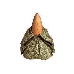 Sweet Potato in a Floral Fabric Wrap
